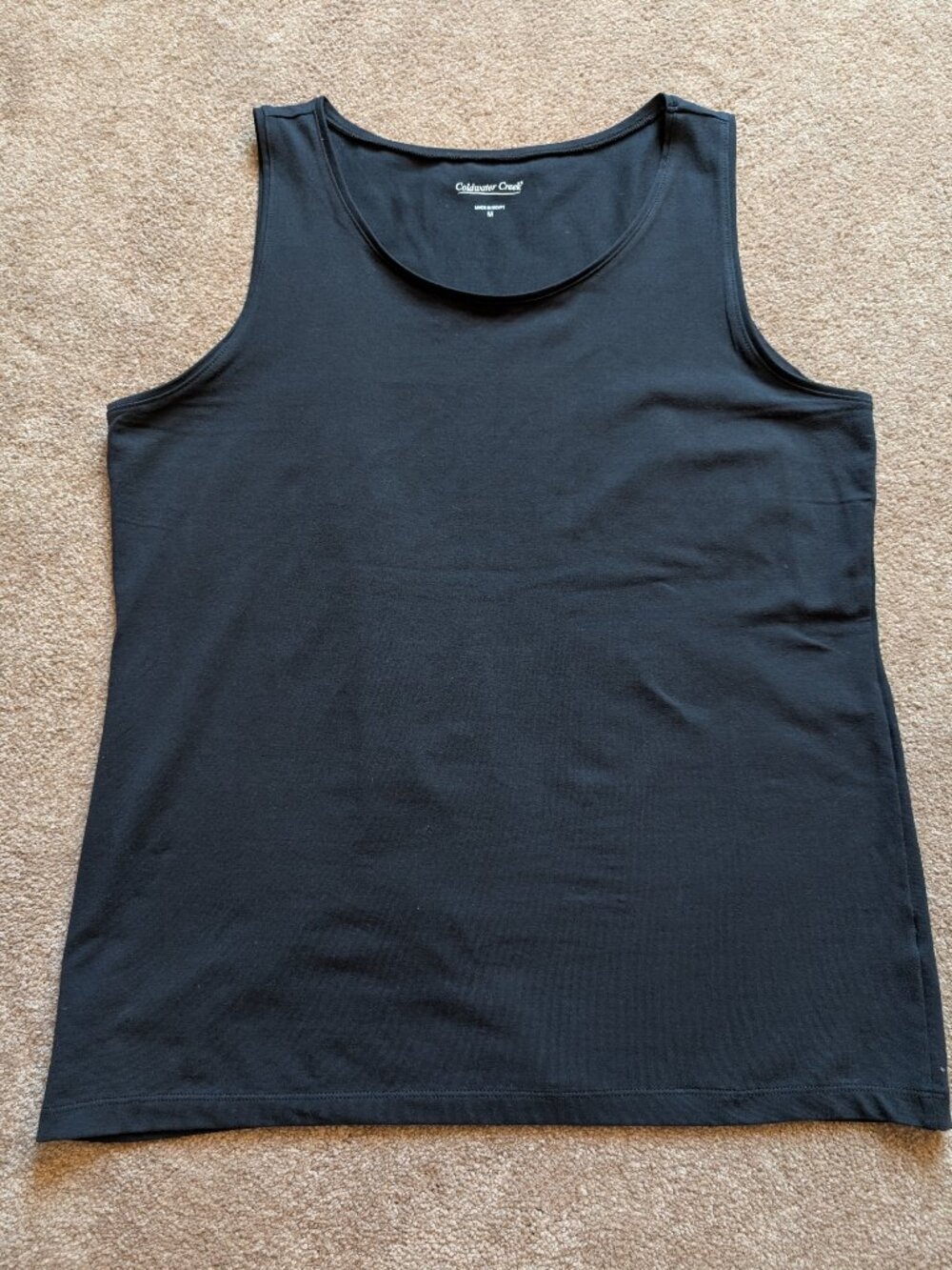 95% cotton Black Tank Top Sleeveless top size medium